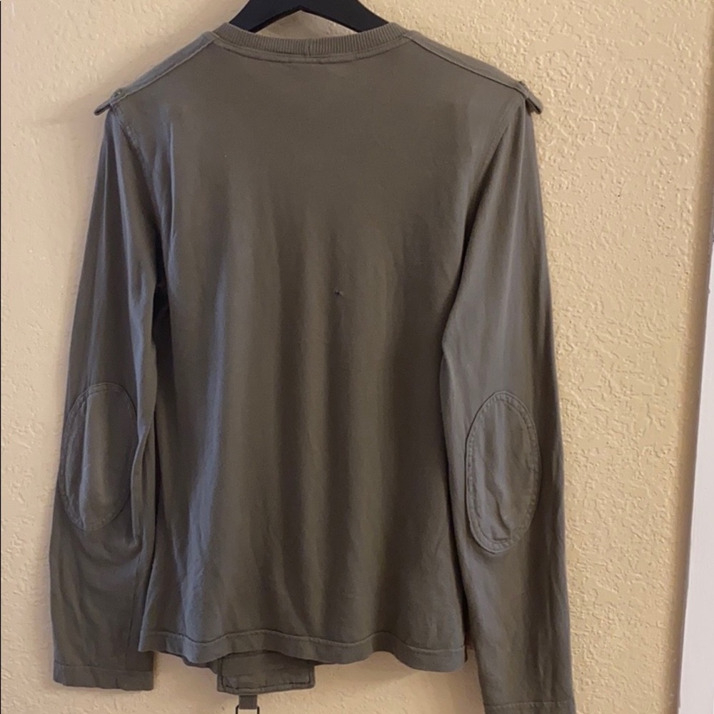Dolce & Gabbana Archive Military Utility Long Sleeve Shirt Olive Healthy Graphic - Picture 9 of 13
